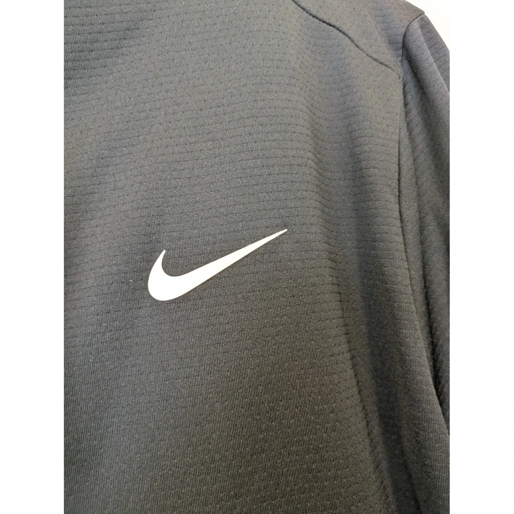NEW Nike Quarter Zip Pullover Women's L Black BYU Golf Big 12 Pink Ribbon